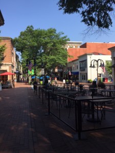 dining on the downtown mall